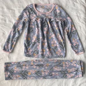 Carter's Pajamas 2 Piece Set Blue Easter, Toddler Girl's Size 5/5A